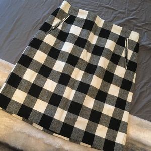 Talbots plaid wool skirt. NWT